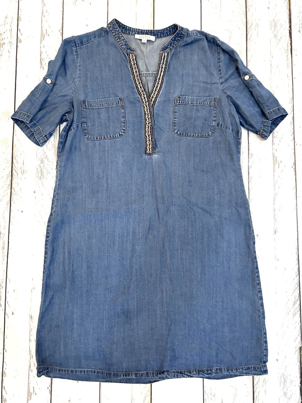 Spense Denim Mini Dress in Blue Sz 10 - Like New
